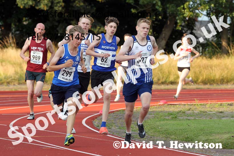 800 metres, 2021 North East Grand Prix 6, Monkton, Wednesday, August 4th. Photo: David T. Hewitson/Sports for All Pics